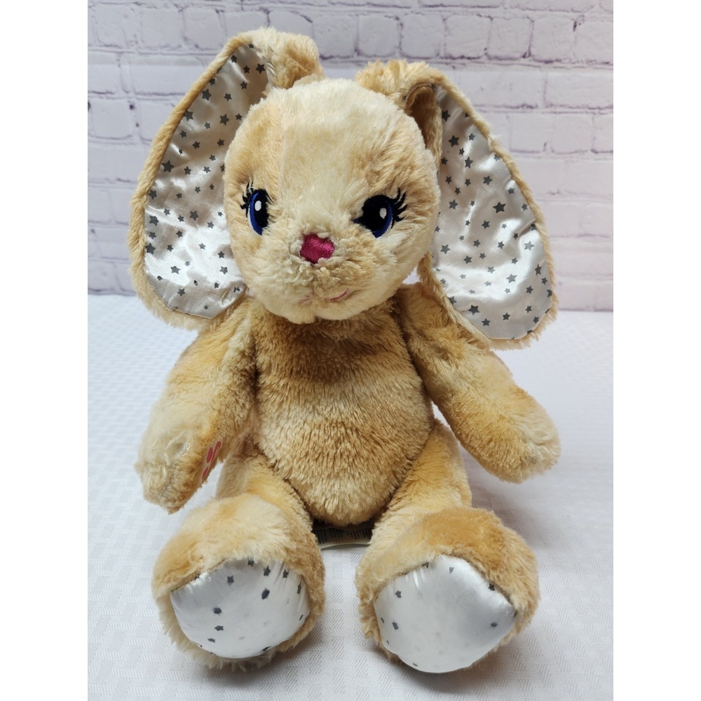 Build A Bear Pawlette Bunny More Moveable Stuffed Plush Star Ears and Paws
